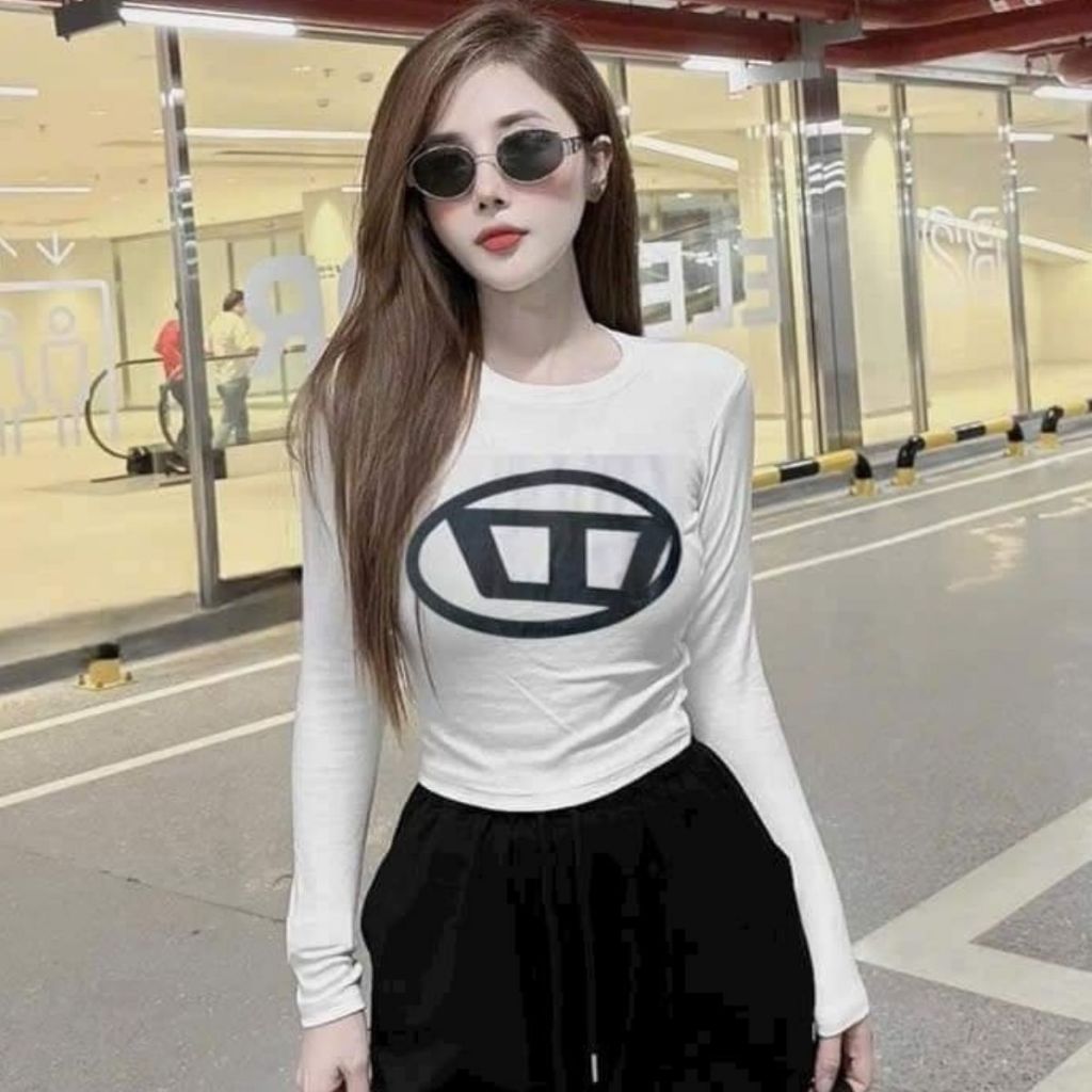 Áo Thun Nữ Tay Dài ESHOP Bigsize 45-85kg Đẹp Áo Kiểu Nữ Form Ôm Thun Gân Tăm Lạnh Áo Cổ Tròn MS005