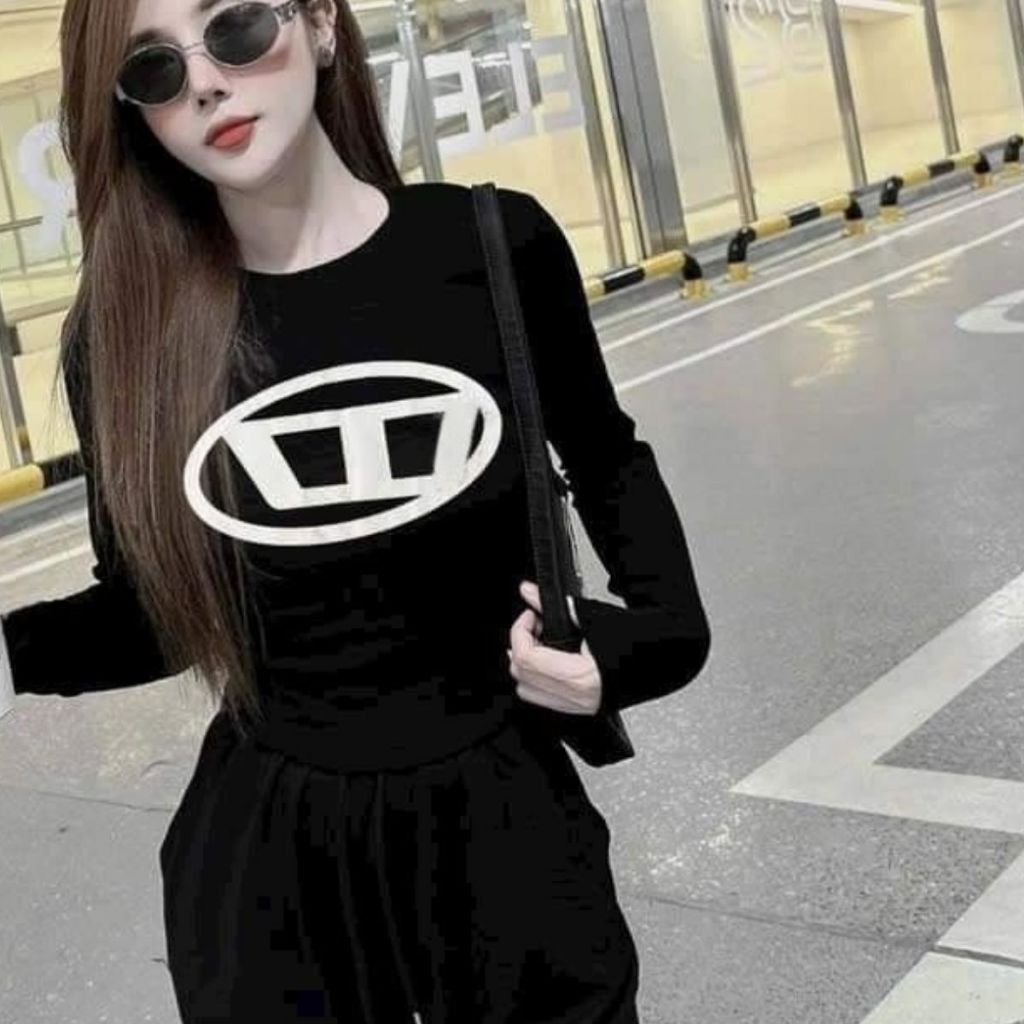 Áo Thun Nữ Tay Dài ESHOP Bigsize 45-85kg Đẹp Áo Kiểu Nữ Form Ôm Thun Gân Tăm Lạnh Áo Cổ Tròn MS005