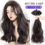 Tóc kẹp 3 phím xoăn lơi 50cm, bộ tóc kẹp phím dài có thể sử dụng nhiệt, không gây nặng đầu