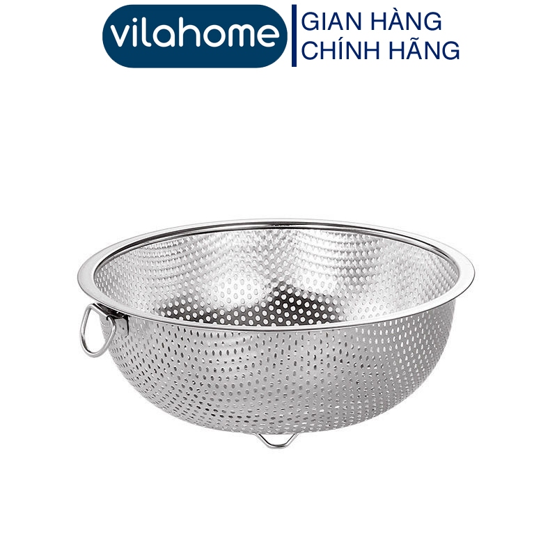 Rổ Rá Lưới Inox Cao Cấp Vilahome, Lỗ Nhỏ 2mm 3 Chân Đế Thoát Nước Tốt ...
