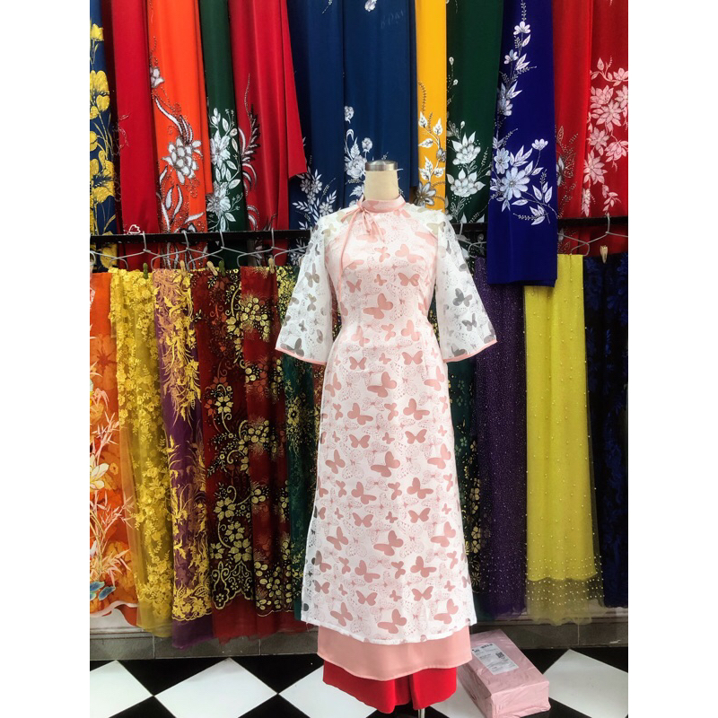 áo dài lỡ tơ 2 lớp cho nàng