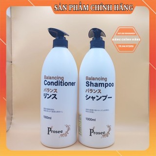 [Chính Hãng] Cặp Dầu Gội Xả Prosee Balancing Shampoo AS14 1000ml,500ml ngăn rụng tóc ,nhiều gàu. nấm ngứa