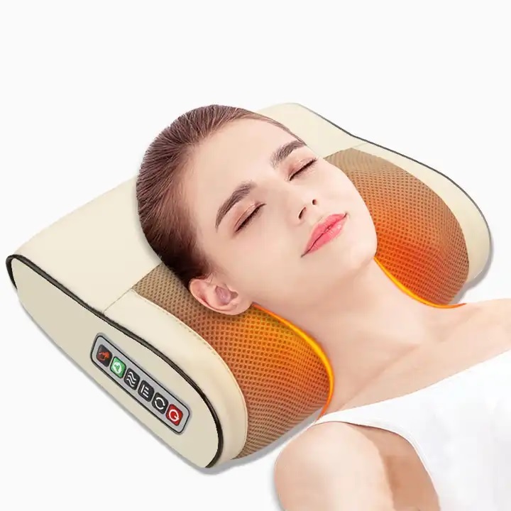 Gối Massage Cổ Vai Gáy Hồng Ngoại 16 Bi Chính Hãng Begor | Shopee Việt Nam
