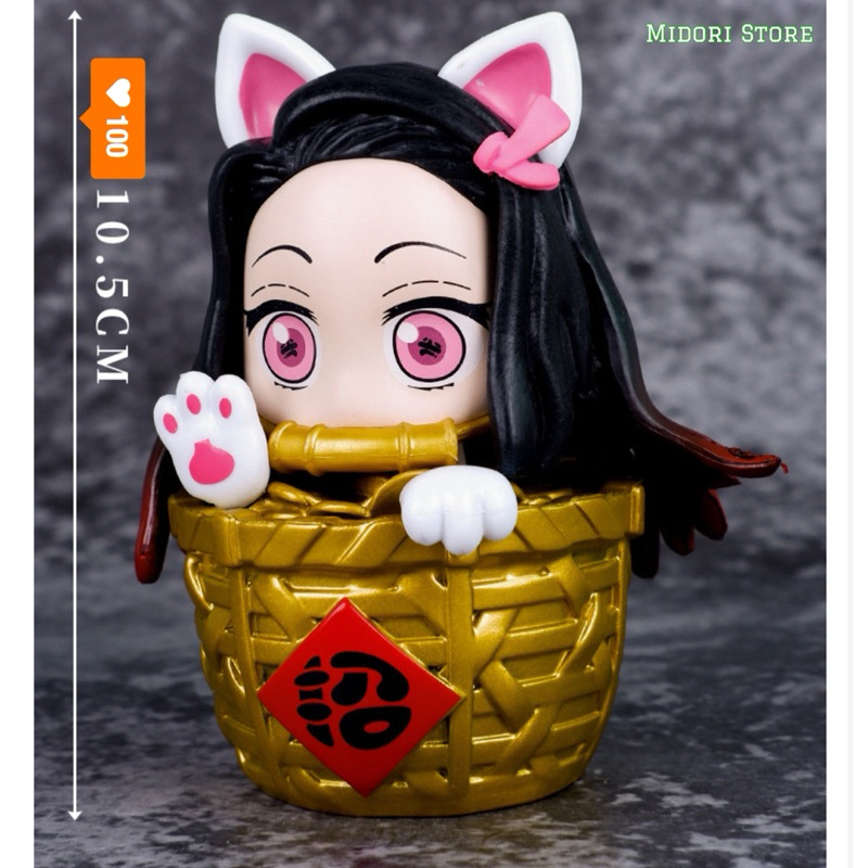 [FORTURE CAT NEZUKO] Mô hình mèo Nezuko may mắn Demon Slayer/ Kimetsu ...