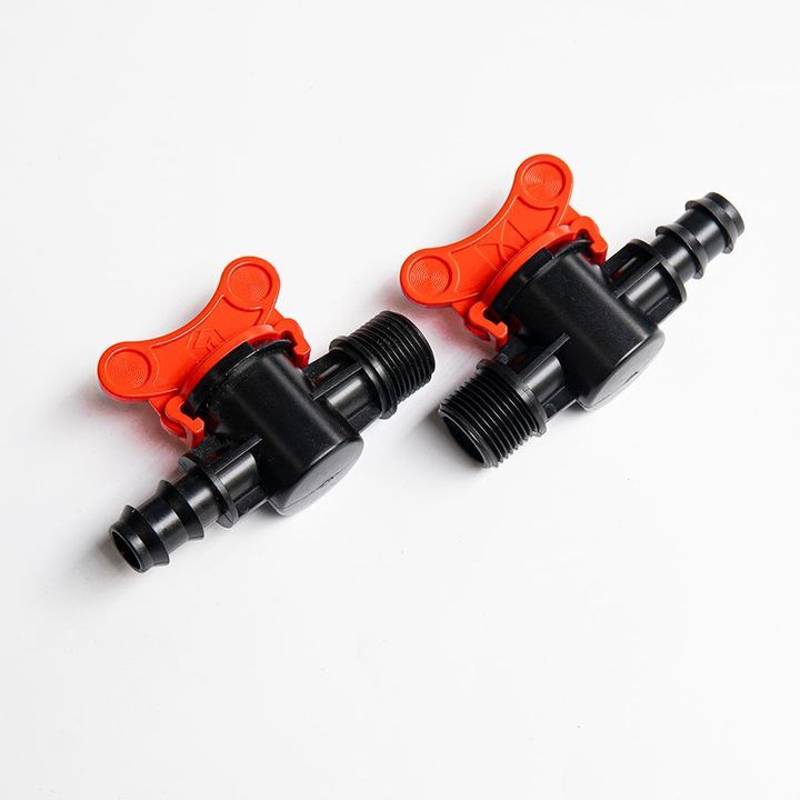 5 cái [ 5 CÁI ] Van ren ngoài 21/27mm, 1 đầu gài ra ống LDPE 16-20-25mm