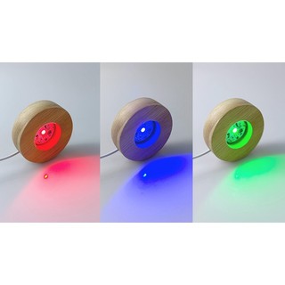 Đế Gỗ Đèn Led Gắn Sẵn Cáp USB