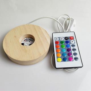 Đế Gỗ Đèn Led Gắn Sẵn Cáp USB