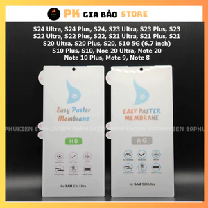 Dán dẻo PPF Samsung S25 S24 ,S23 Ultra, S22, Note 10 Plus,S20+,S20 Ultra,Note 20 Ultra,S21 Plus, Ultra