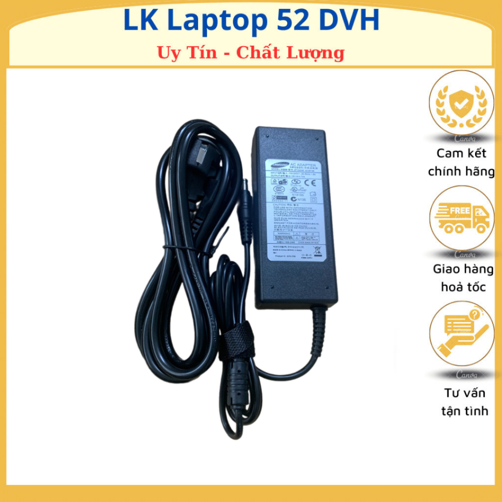 Sạc Laptop Samsung 19V - 4.74A 90W dành cho Laptop Samsung New 100%