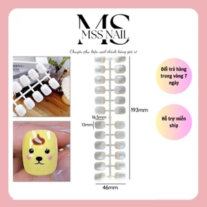 móng que, móng mẫu hàn nail, tập sơn, móng tròn