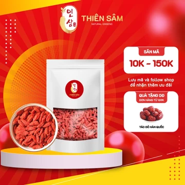 Kỷ Tử Ninh Hạ Thượng Hạng - Câu Kỷ Tử Sấy Khô Loại 1 - Kỷ Tử Đỏ Hữu Cơ Giúp An Thần, Tịnh Khí - Thiên Sâm