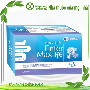 Men vi sinh ENTER MAXLIFE - Bổ sung lợi khuẩn đường ruột, giảm rối loạn tiêu hóa do loạn khuẩn đường ruột (HP)