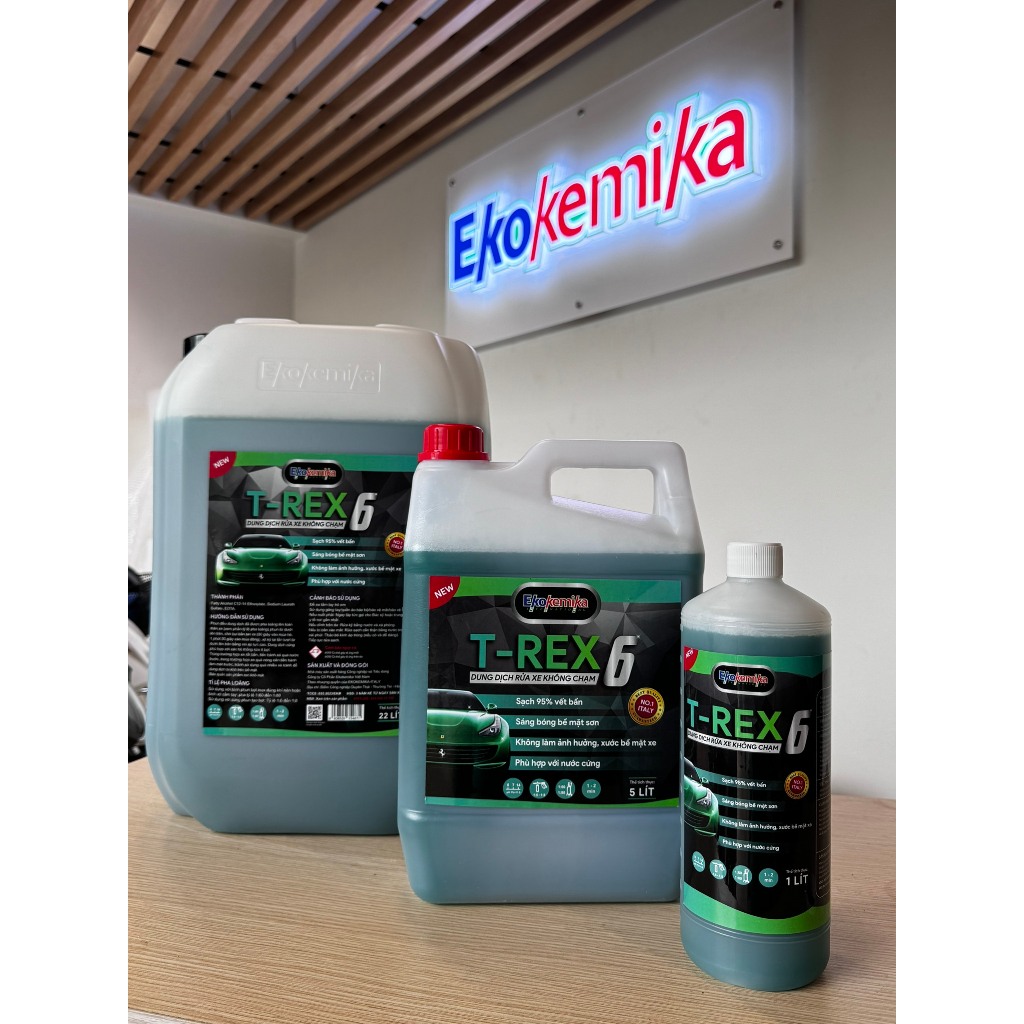 NƯỚC RỬA Ô TÔ - XE MÁY KHÔNG CHẠM ĐẶC BIỆT T-REX 6 EKOKEMIKA ITALY -1L