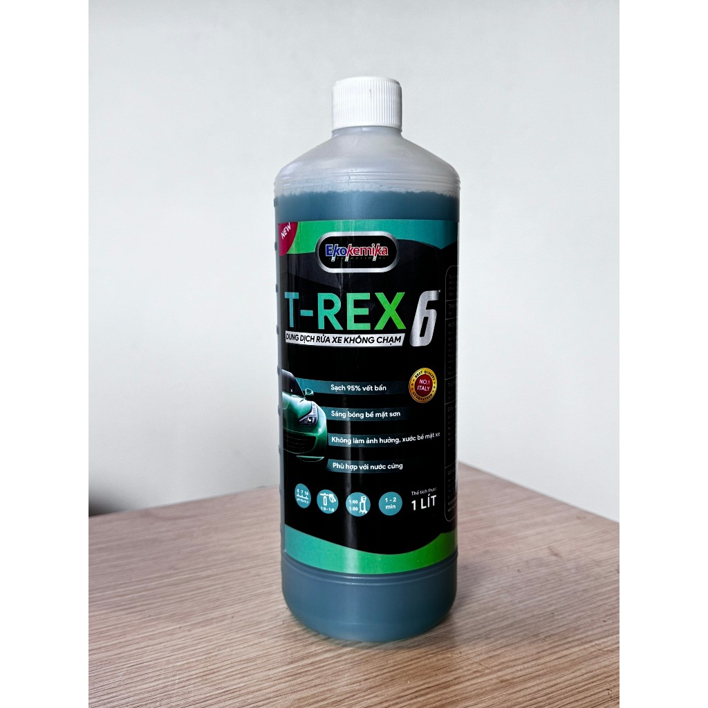 NƯỚC RỬA Ô TÔ - XE MÁY KHÔNG CHẠM ĐẶC BIỆT T-REX 6 EKOKEMIKA ITALY -1L