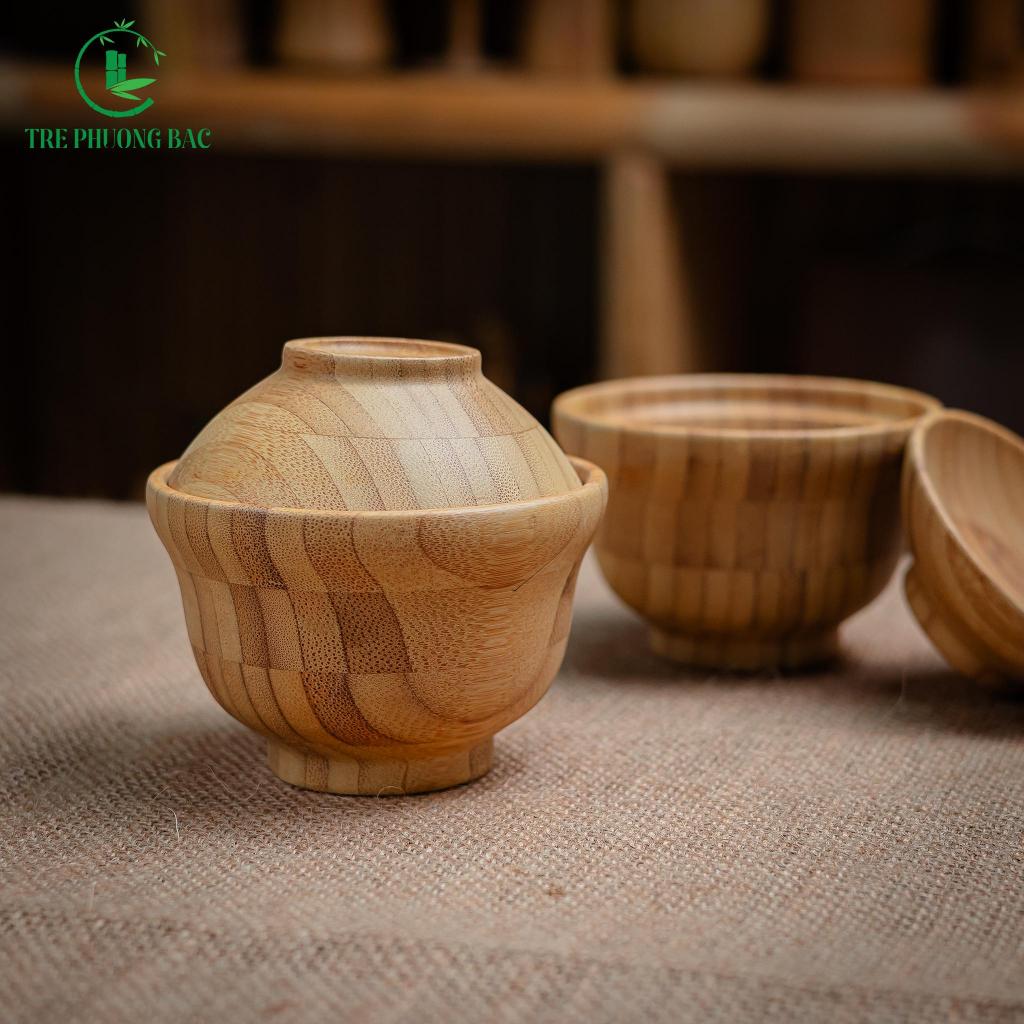 CHÉN (BÁT) ĐỰNG SÚP CÓ NẮP ĐẬY CAO CẤP BẰNG TRE TỰ NHIÊN, HÀNG XUẤT ...