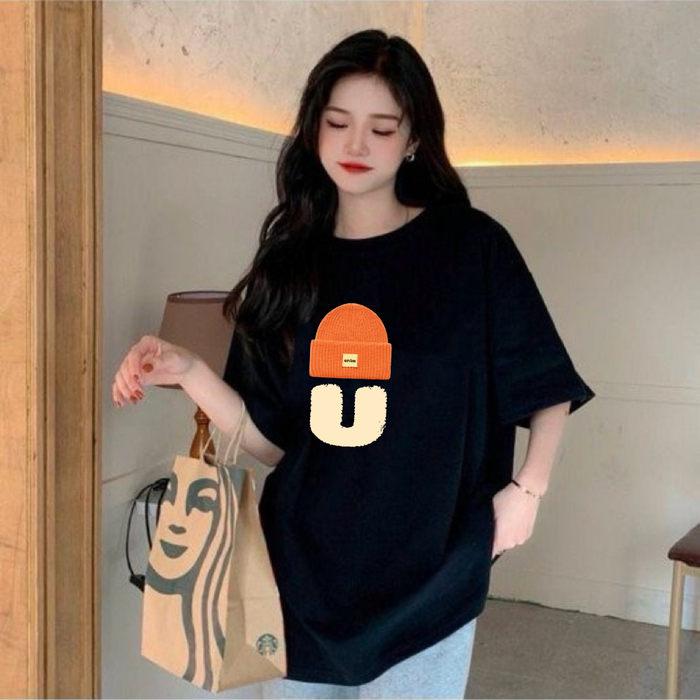 [VẢI 250 GSM] Áo Thun Đôi MŨ CHỮ U Unisex Cao Cấp 100% Cotton Định Lượng Vải 250Gsm Unim Store - AP232