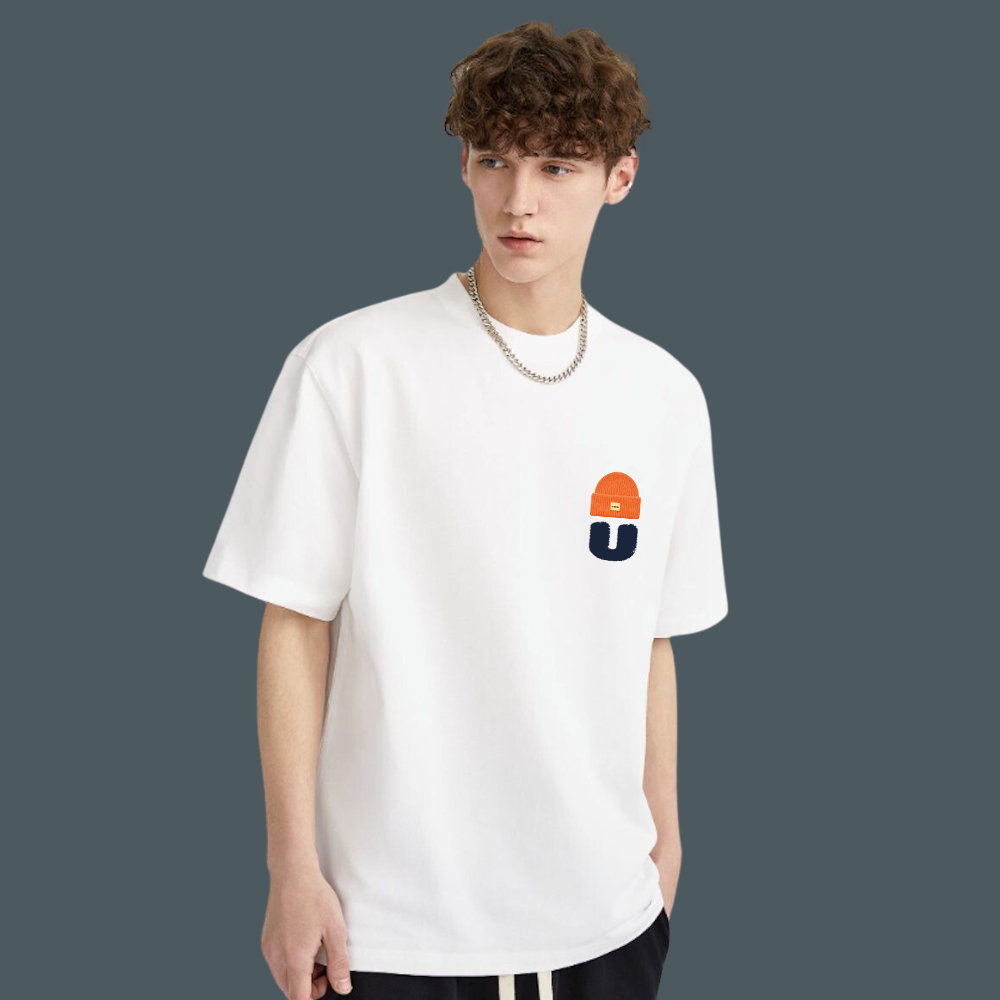 [VẢI 250 GSM] Áo Thun Đôi MŨ CHỮ U Unisex Cao Cấp 100% Cotton Định Lượng Vải 250Gsm Unim Store - AP232
