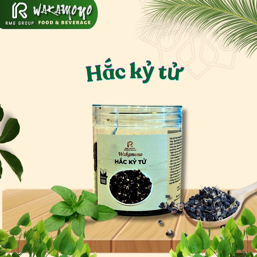 Hắc Kỷ Tử Wakamono Organic (Kỷ Tử Đen) Tây Tạng Sấy Khô Quả To Tự Nhiên, ăn ngon