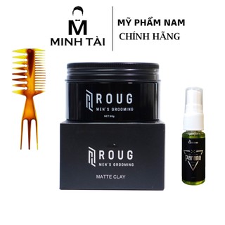 Sáp vuốt tóc Roug Matte Clay (Đen) 90gr