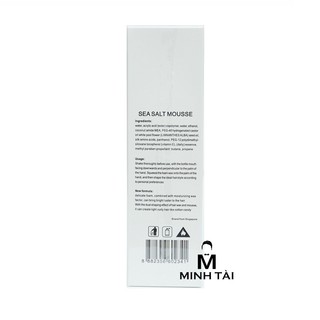 Bọt tạo kiểu Roug Sea Salt Mousse - Giữ nếp tóc xoăn - Cung cấp độ ẩm dưỡng chất cho tóc