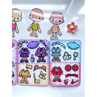 Đồ chơi thiết kế trang phục nhiều phong cách cho búp bê Tocaboca- Búp bê giấy