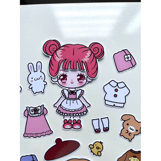 Đồ chơi Búp bê Kuromi, Melody, Cinamoroll, Pompompurin nhiều trang phục - Búp bê giấy Pighandmade