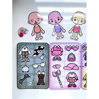 Đồ chơi thiết kế trang phục nhiều phong cách cho búp bê Tocaboca- Búp bê giấy