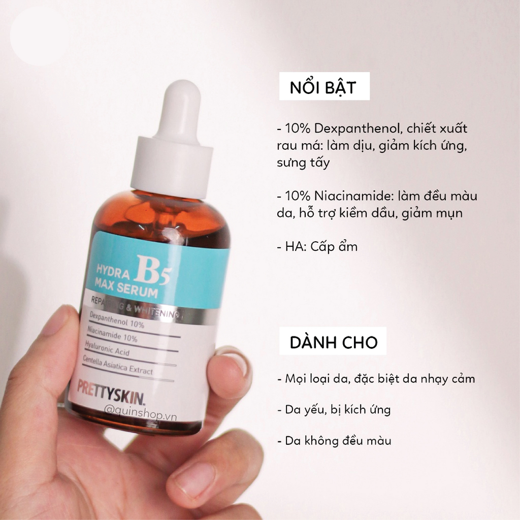 Tinh Chất Prettyskin Hydra Max Serum B5 Chuyên Phục Hồi - Dưỡng Trắng Da [ 50ml] | Shopee Việt Nam