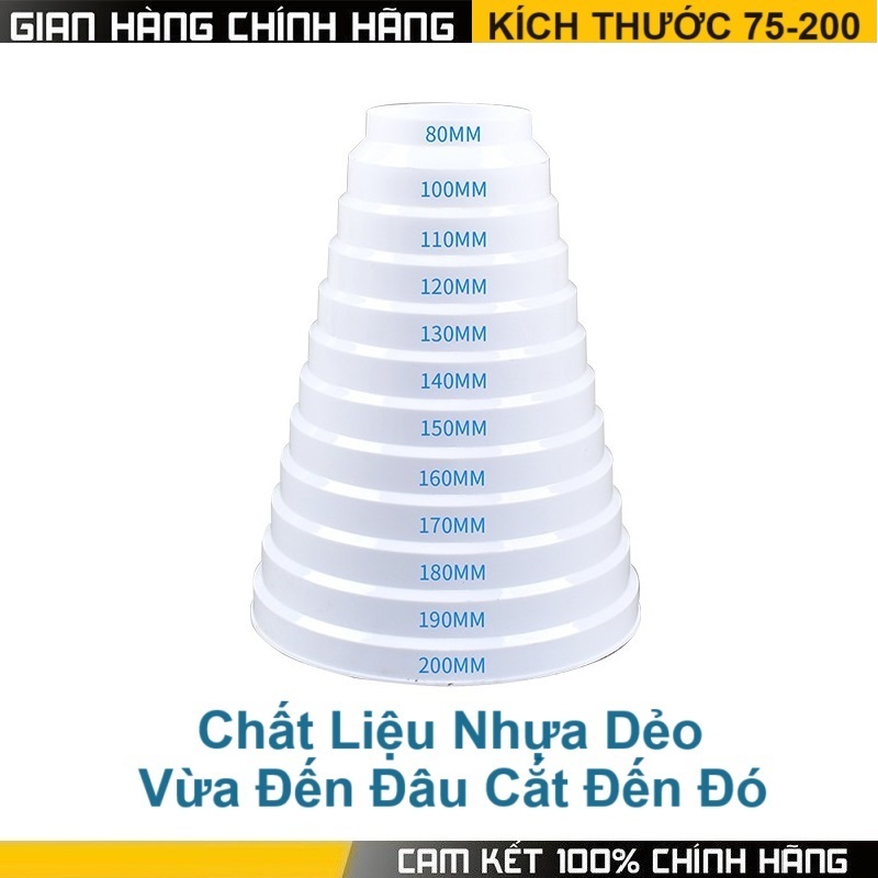 Côn thu PVC dành cho ống nước hoặc ống dùng trong quạt thông gió nhiều ...