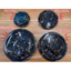 25 Khay tròn đen đựng Sushi , set lẩu 4 kích cỡ có nắp hàng đẹp