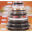 25 Khay tròn đen đựng Sushi , set lẩu 4 kích cỡ có nắp hàng đẹp