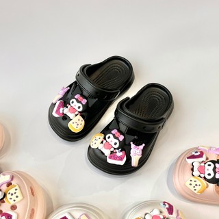 Sục Hở Và Sục Kín Cho Bé Gắn Sticker Kuromi Siêu Đáng Yêu Chất Liệu Nhựa EVA Êm Mềm Cho Bé Gái(S11)