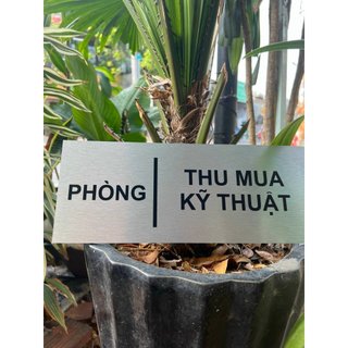 Bảng tên dán cửa phòng Alu In UV màu theo yêu cầu