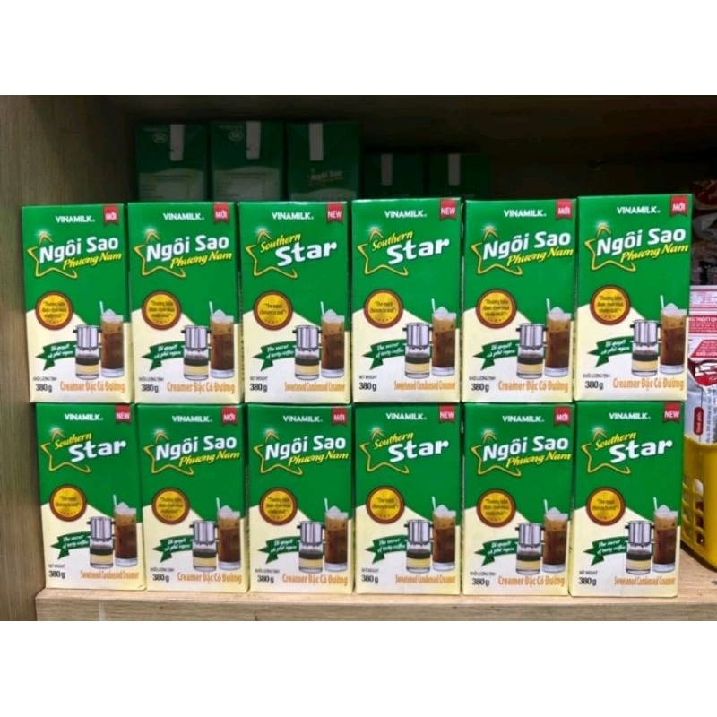 [TẶNG QUÀ HĐ 200K TRỞ LÊN TỪ 05-10.07]Combo 2 Sữa Đặc Ngôi Sao Phương Nam Xanh Lá Hộp Giấy 380G