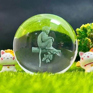 Cầu Pha Lê 12 con giáp 3D (Đường kính 6cm, chỉ mình cầu)