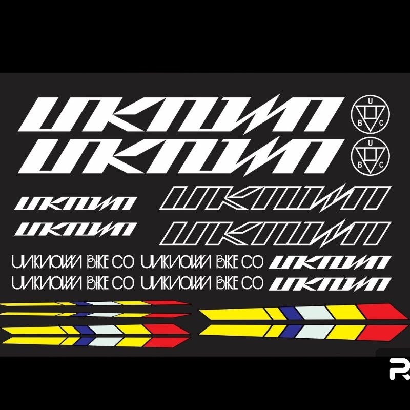 DECAL/ TEM DÁN KHUNG UNKNOWN cao cấp 3 lớp, kích thước tùy chỉnh, chống ...