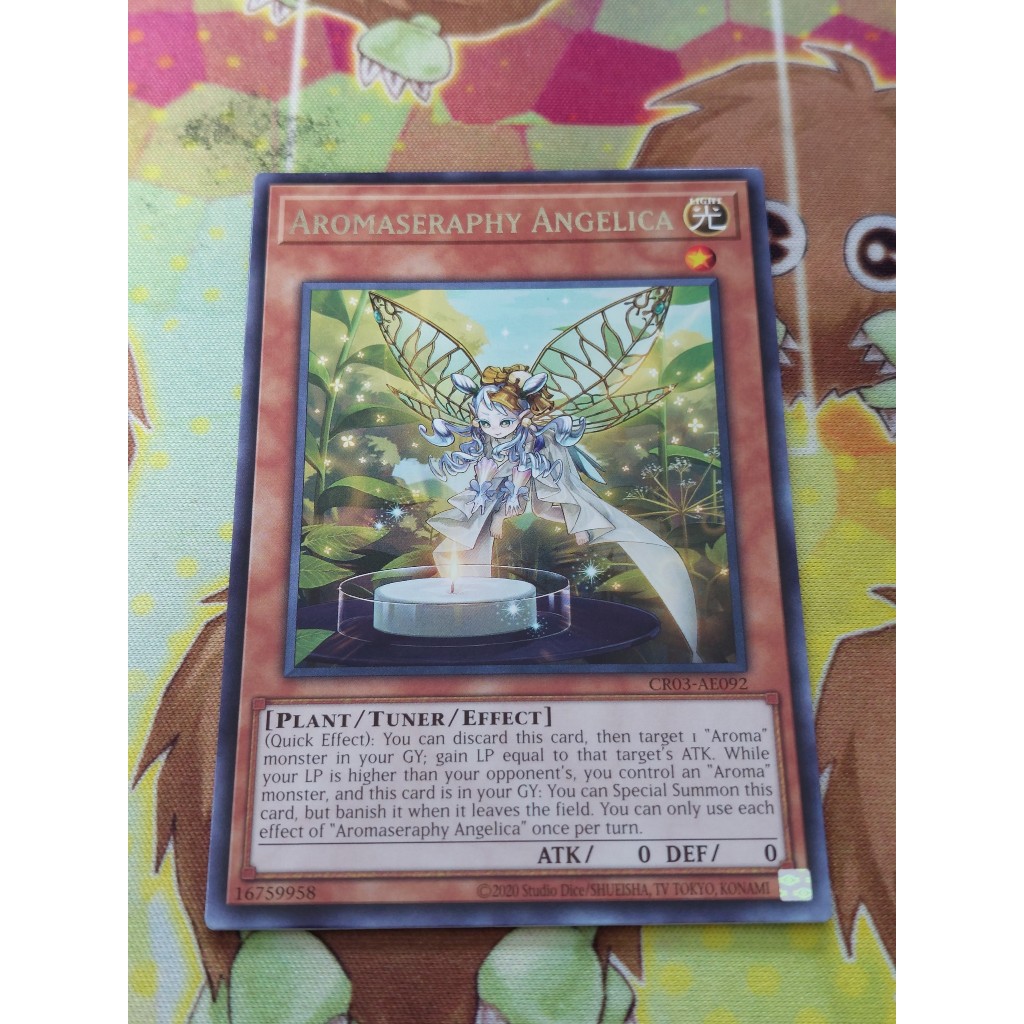 [ Đậu Phộng ] Thẻ Bài Yugioh Monster CR03AE092 Aromaseraphy Angelica