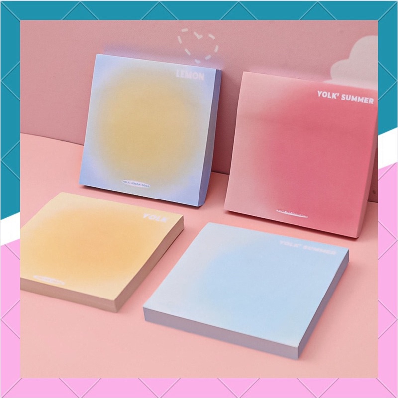 Giấy note, giấy ghi chú hình vuông nhiều màu sắc. | Shopee Việt Nam
