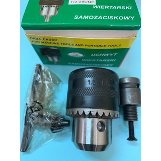 Bộ Đầu Chuyển Từ Máy Bulong 1/2 Sang Máy Khoan 13mm, Bộ Đầu Kẹp Măng Ranh 13mm