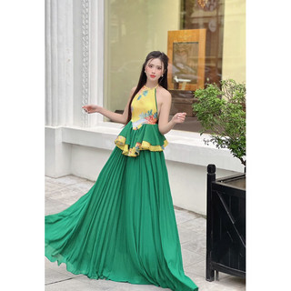 [Loại 1]-Chân váy voan chiffon dập ly siêu xinh [Lẻ chân váy]