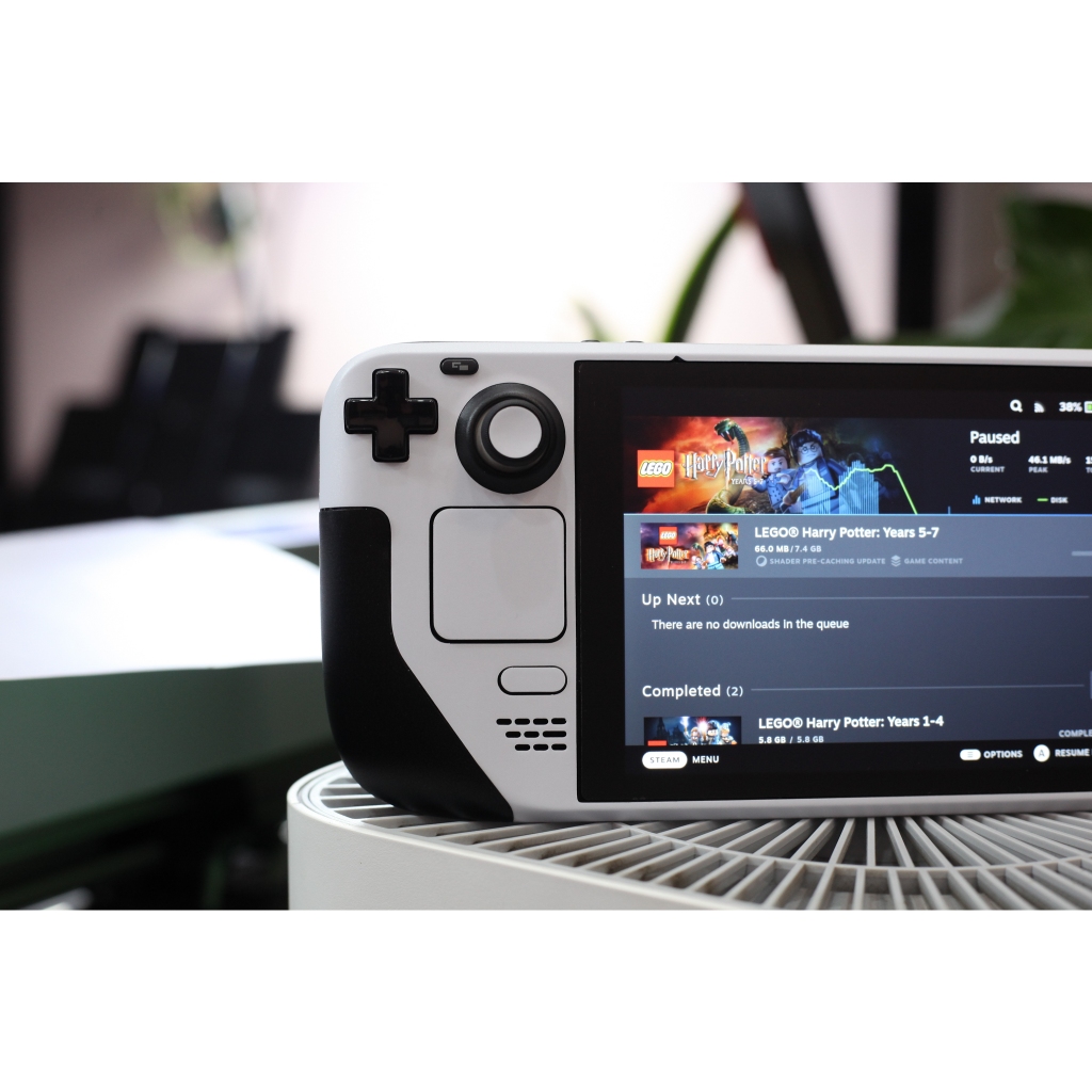 Skin dán Steam Deck mẫu trắng tinh khôi (Đã cắt sẵn chi tiết, dễ dán)