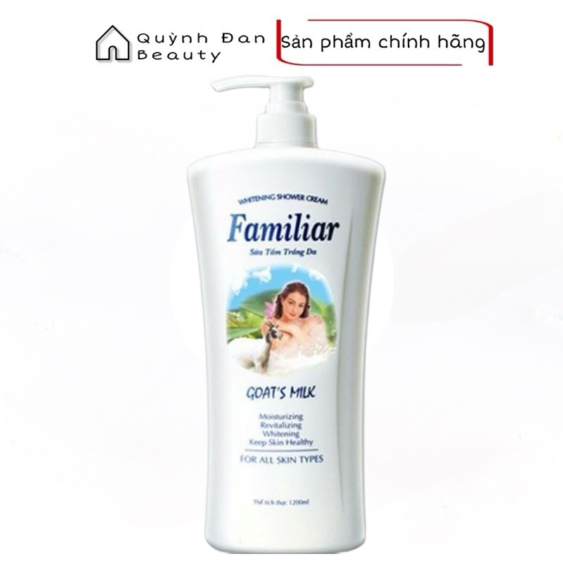 Sữa Tắm Trắng Da Familiar Tinh Chất Sữa Dê chai 1000ml