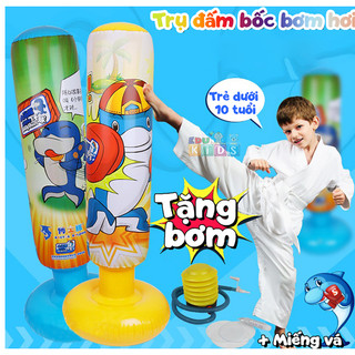 Trụ hơi đấm bốc tự cân bằng thế hệ 5.0, trụ đấm bốc boxing bơm hơi dành cho bé tập luyện tại nhà