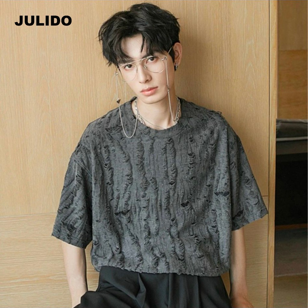 Áo thun rách Nam vải cotton rách chuẩn form, trẻ trung | Shopee Việt Nam