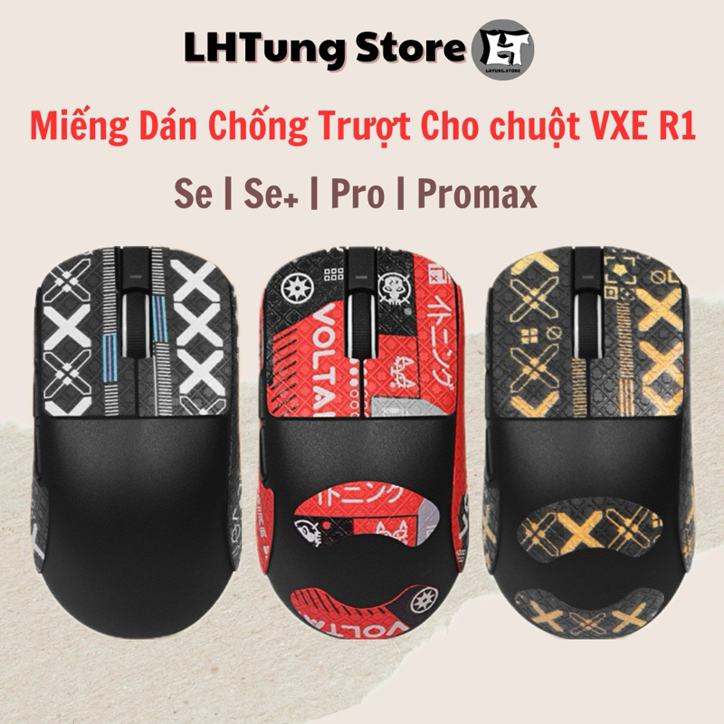 [SẴN GIAO] Miếng dán chống trượt cho chuột VXE R1 SE | SE+ | PRO | PROMAX Griptape | BigBuy360 - bigbuy360.vn