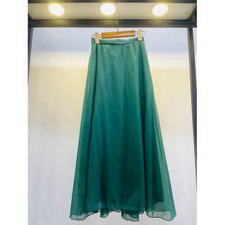 Chân váy tơ xòe dài 105cm, siêu nhẹ bay, 2 lớp (mặc yếm, phối áo siêu xinh)