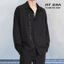 Áo sơ mi dài tay local brand có bigsize cặp đôi nam nữ form rộng unisex cổ trắng đen không nhăn cao cấp fullbox MY DNA