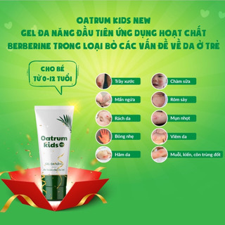 [Tuýp 20g] Gel Bôi Da Oatrum Kids New Giảm Trầy Xước Bỏng Nhẹ Côn Trùng Đốt Hăm Kích Ứng Cho Bé