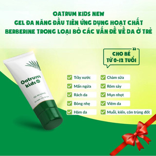 [Tuýp 20g] Gel Bôi Da Oatrum Kids New Giảm Trầy Xước Bỏng Nhẹ Côn Trùng Đốt Hăm Kích Ứng Cho Bé