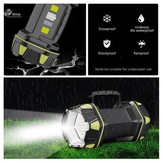 (hàng tốt) Đèn pin siêu sáng chiếu xa 1000m, Đèn Pin Sạc Siêu Sáng HC-262 LED 8 Chế Độ Sáng Tích Hợp Sạc Điện Thoại